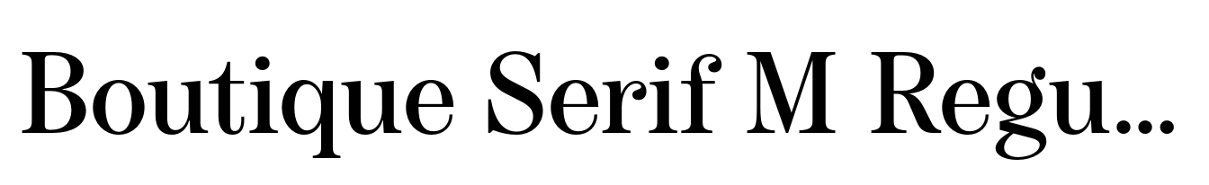 Boutique Serif M Regular